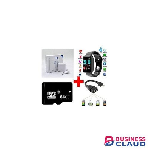 Best Smart Watch For TECNO Spark 10 Pro Phones + Headset + OTG + 64GB Memory Card