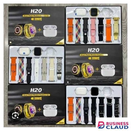 H20 10-in-1 Wireless Smart Watch with Earphone Set