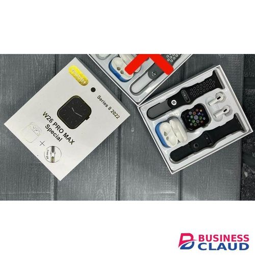 W26 Pro Max Smartwatch + Free Wireless Earpods (2 in 1 Strap)