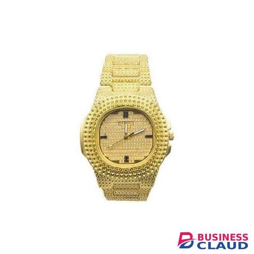 ORIGINAL UNISEX LUXURY QUARTZ ICE STONED WRIST WATCH