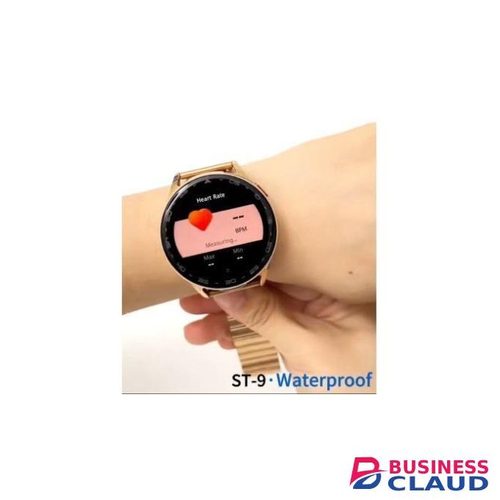 Haino Teko ST-9 Smart Watch Buds Combo – Waterproof Smartwatch with Integrated Wireless Earbuds, 3 Pairs of Interchangeable Straps, Charging Cable, Heart Rate & Sleep Tracking, Fitness Modes, Long Battery Life, Stylish Design for Ladies and Gents