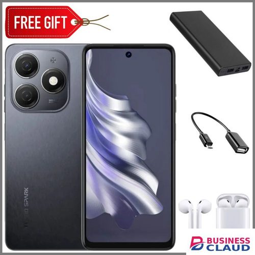 Tecno Spark 40, 6.67'' HD+, UP To 8GB RAM + 128GB ROM (Dual Sim) 50MP, 5200 MAh +Earpods+Otg+Powerbank