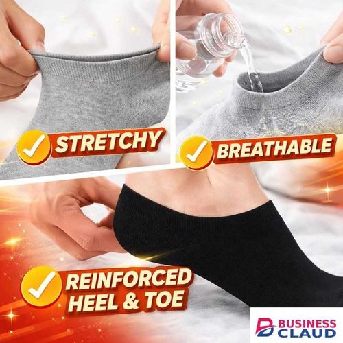 12 Pairs Low Cut Socks – Soft & Breathable Socks for Daily Use