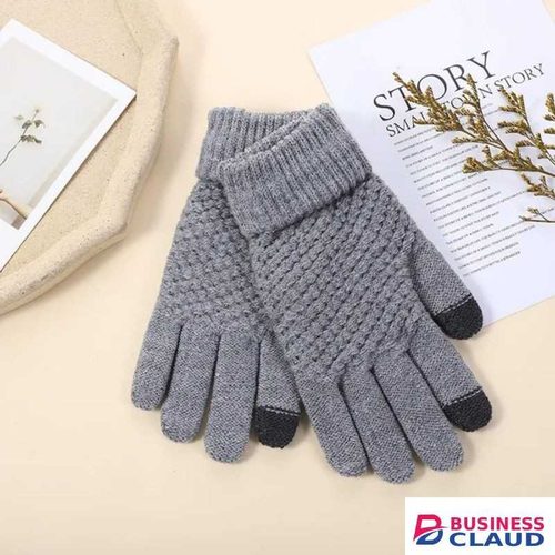 Winter Warm Touchscreen Gloves for Men and Women – Fleece Lined Knit Wool Mittens for Cold Weather Comfort and Phone Use