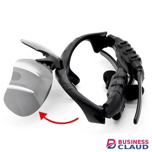Smart Bluetooth Headphone Sunglasses Black Lenses Only with Wireless Earbuds for Active Use