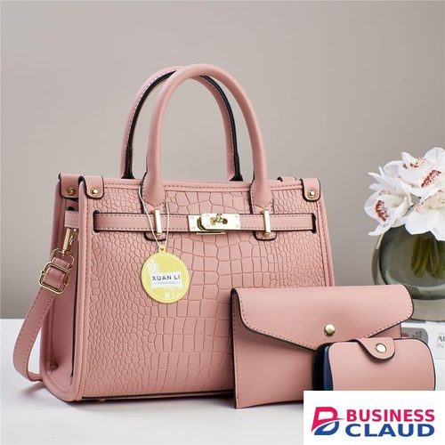 3pcs Quality Leather Latest Design Women Official Handbags Ladies Set bags