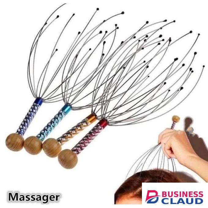 Head Scalp Massager Head Neck Massage Octopus Equipment Stress Release Relax Tool