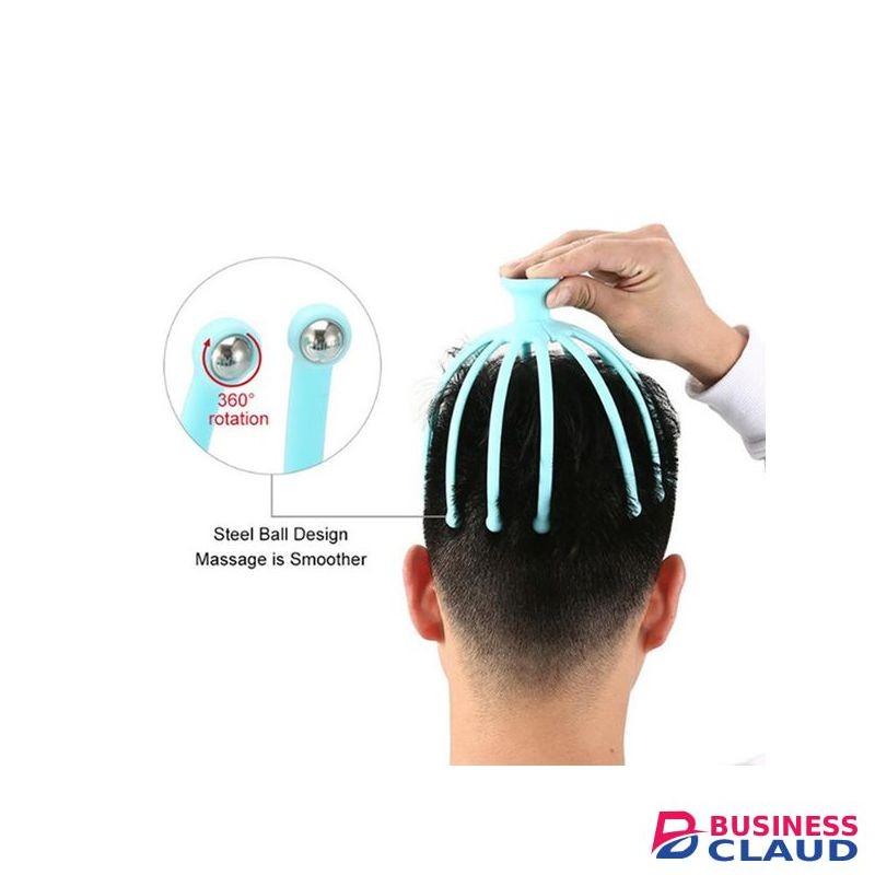 Scalp Repair Head Massage 12-Claw Scalp Massager Steel Ball