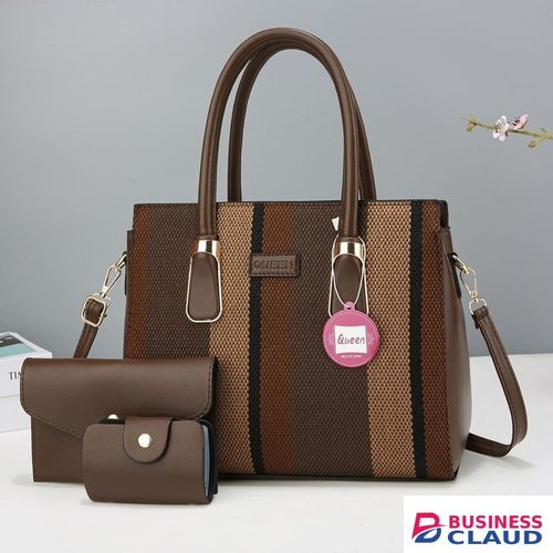 9F Fashion Multicolored Spacious 3 in 1 Set Bags Ladies & Women Handbagsb