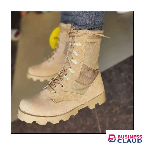 SIWAR BY Néo Artisanal HIGH-TOP MILITARY DESERT HIKING LEATHER BOOT + FREE GIFT