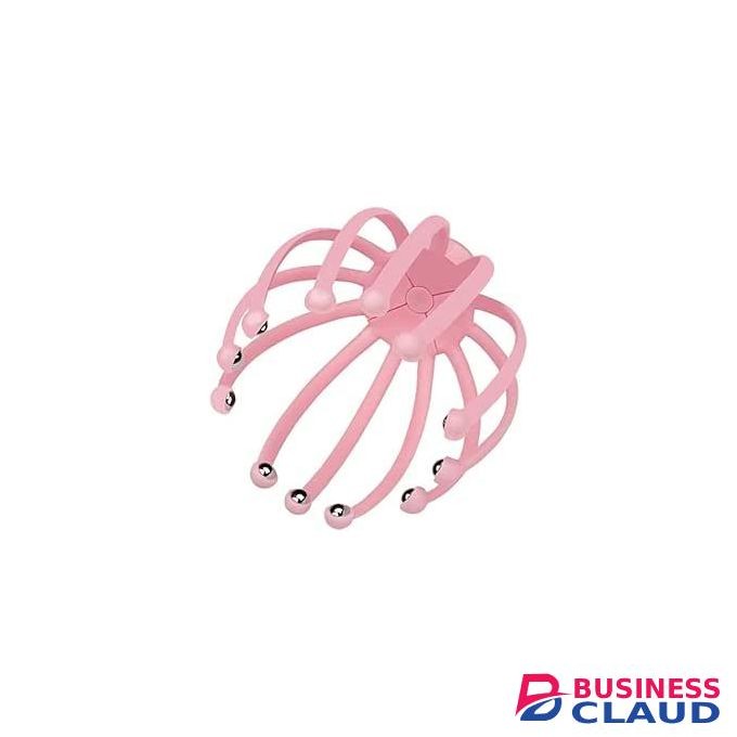 Head Scalp Massagers for Headache Relief,Scalp Stress Relax, 12 Roller Balls Prongs Head Massage Scratcher Deep Relaxation, Hair Stimulation Head Massager Handle 1PC, pink