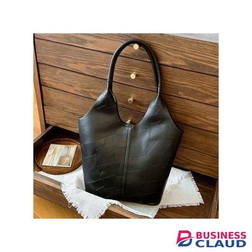 2 In 1 Korean Ladies Handbag Small Bag Set Large Capacity PU Synthetic Leather Bags ? Black