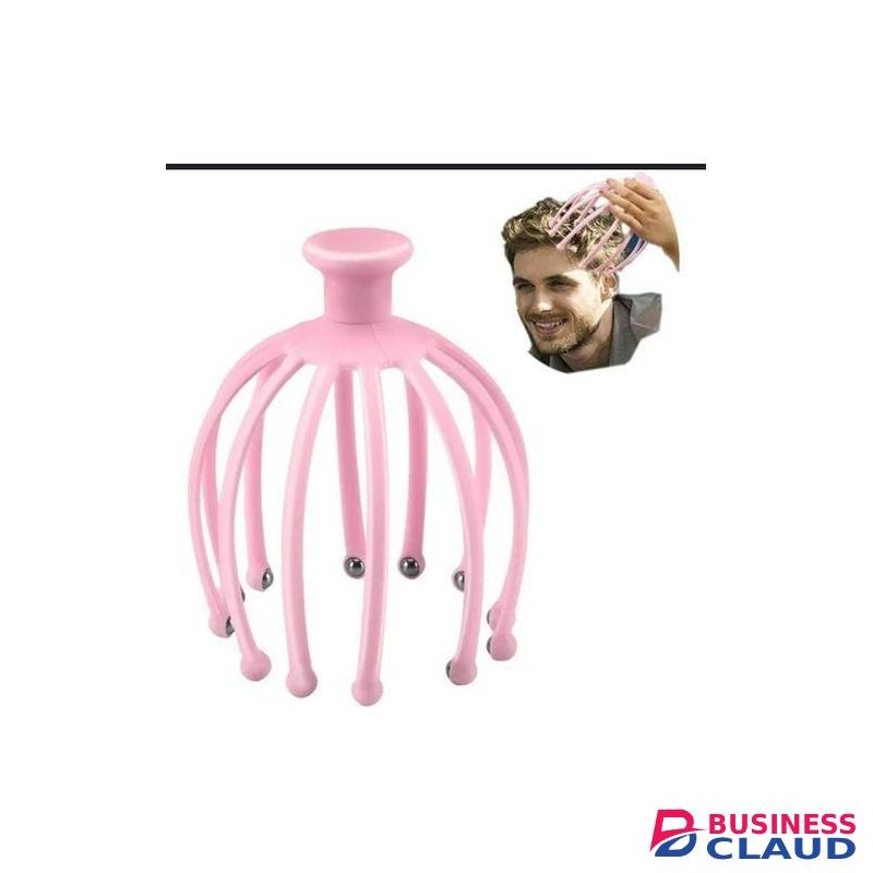 12-Claw Single Steel Ball Basic Head Massager, Scalp Massager, Head Scratcher