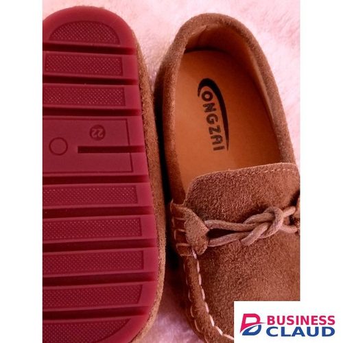 Suede Unisex Loafers Anti-Slip Rubber Sole- Grey