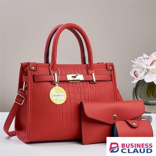 3pcs Latest Design Quality Leather Official Handbags & Purses Set bags