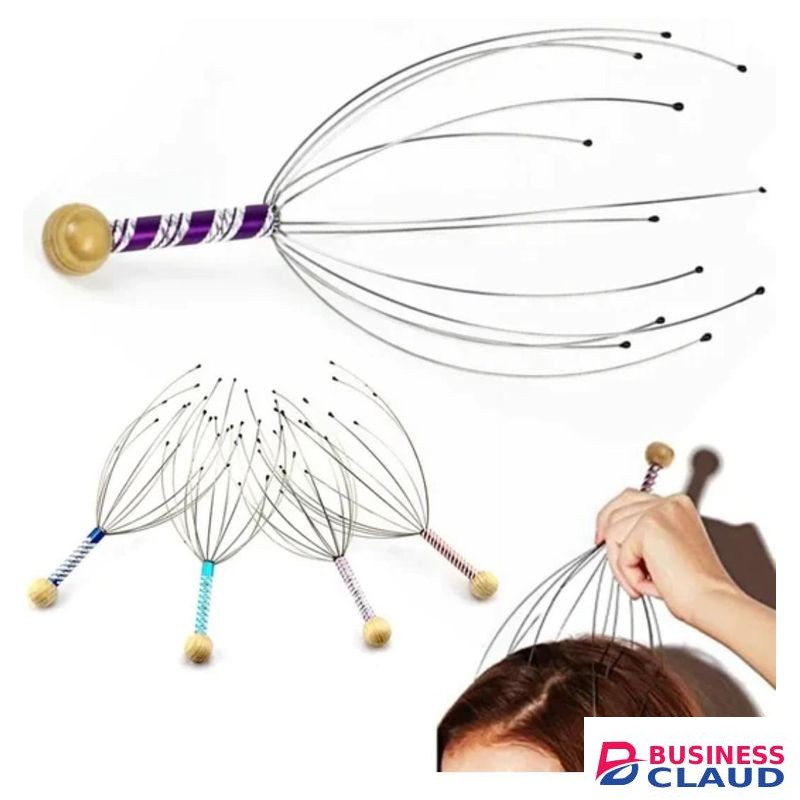 Octopus Head Scalp Massager Metal Relaxation and Tension Relief Tool