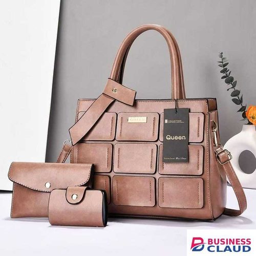 Classy PU Leather Ladies Official 3 in 1 set Handbags & Purses