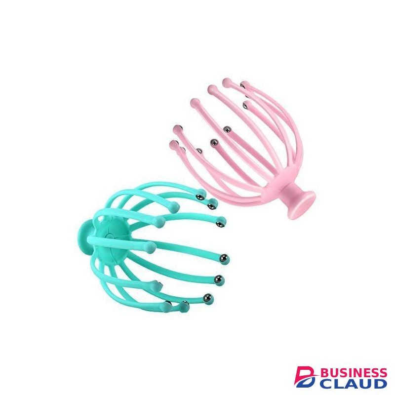 12- Claw Single Steel Ball Head Massager Manual Head Massager / Scalp Massage Tool with Steel Balls / Handheld Stress Relief for Home and Office