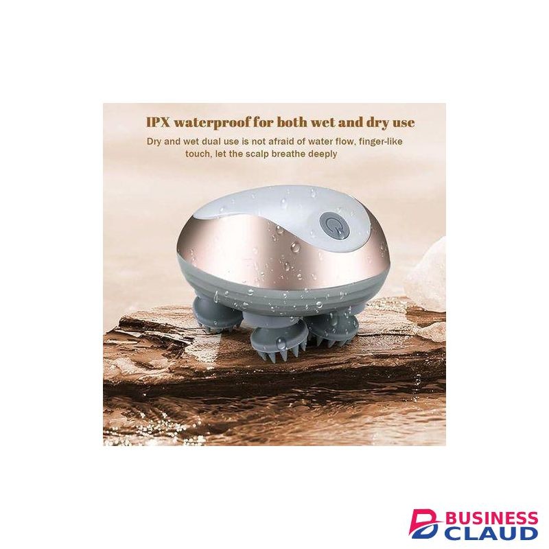 3 In 1 Portable Electric Scalp Massager. Electrical Handheld Head Scratcher for Full Body Massage, Arms, Legs. Stimulates Hair Growth, and Relieves Stress. Rechargeable.