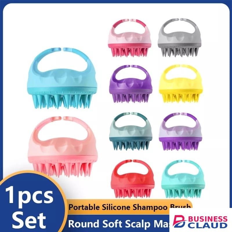 Silicon Shampoo Hair Shower Brush Scrub/Scalp Massager