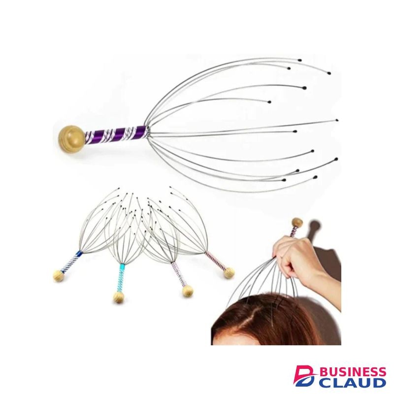 Octopus Head Massager – Metal Scalp Relaxation Tool for Stress Relief & Muscle Tension Release