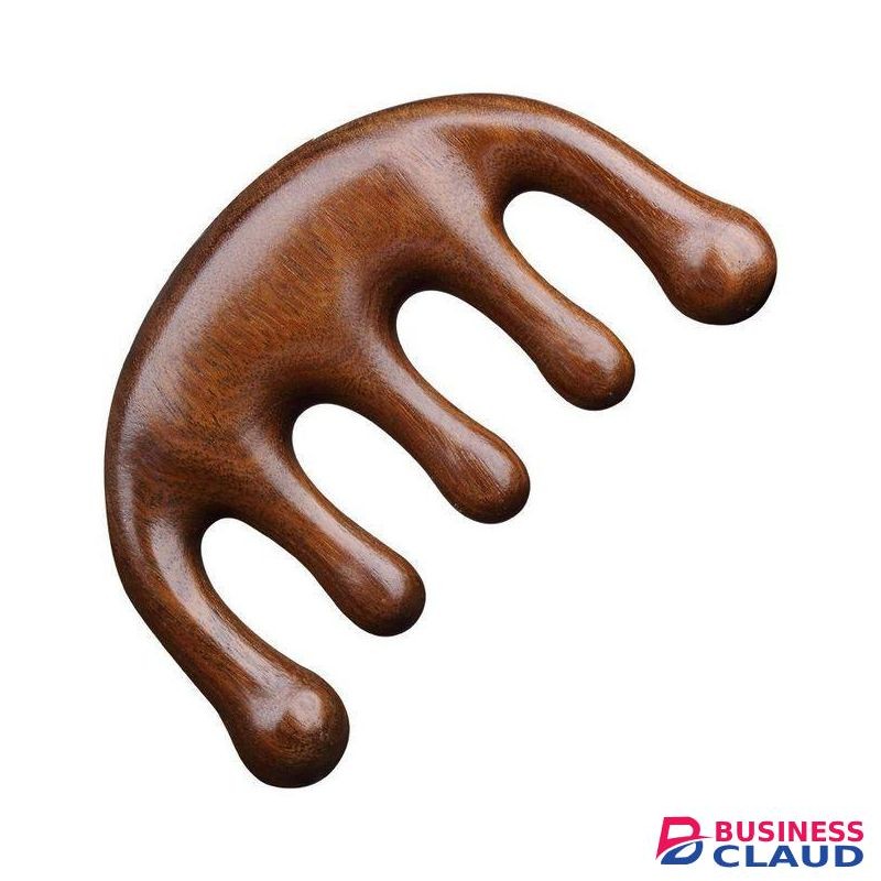 Handheld Wooden Comb for Head Scalp - Relaxation and Acupoint Massage Tool