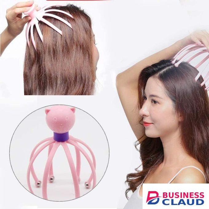 International Head Manual Massage, Scalp Oil Massager Pain Relief Hair Growth, 8 Roller Balls Head Claw Body Massager Octopus Scalp Neck Stress Relief Head Care Massager