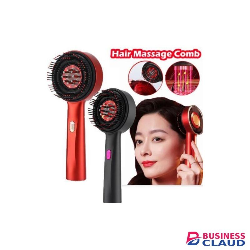 Red Light Therapy Electric Scalp Massage Comb with Oil Dispenser