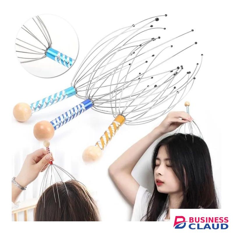 New Head Scalp Massager Head Neck Massage Wire Octopus Equipment Stress Release Relax Tool