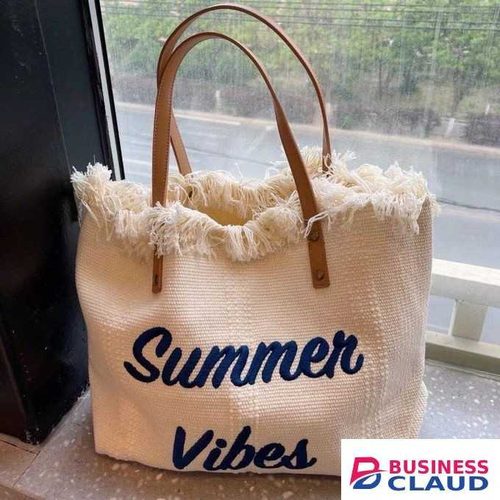 Summer Vibe Woven Tote Bag-Designer bag/ Fashion Bag / Trendy Bag/Women Hand Bag