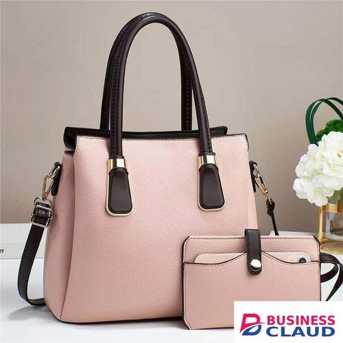 Fashion & Style Classy Shoulder Bag Pink Tote bag Ladies & Women 2Pcs Handbags Set