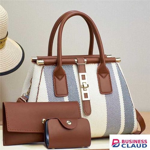 Luxurious Ladies 3 in 1 Multicolored Handbag