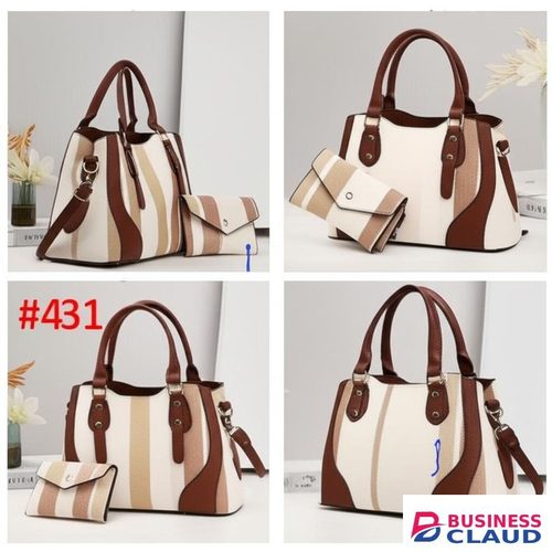 Stylish colorblock large capacity women's handbag