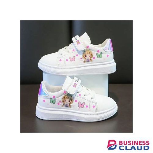 SXCHEN Kids Shoes Girls Sneakers Versatile Casual Children ​White Shoes Sneakers