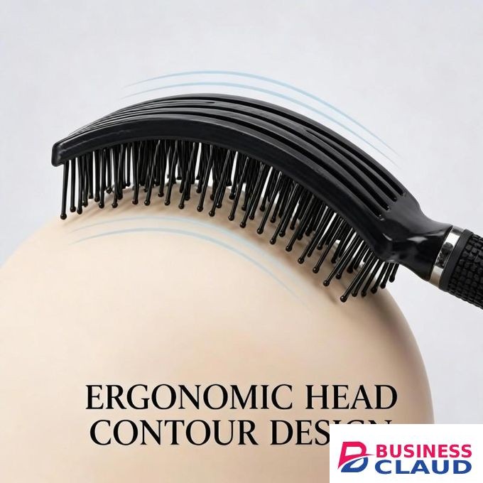 Hair Brush, Professional Curved Vented Brush for Faster Blow Drying for Women, Men, Paddle Brush for Wet Dry Curly Thick Straight Hair