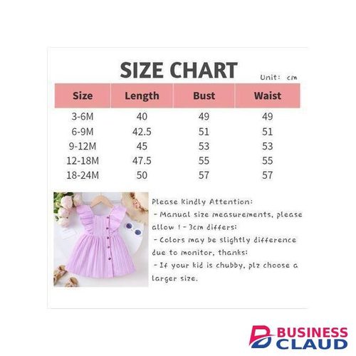 Catpapa 0-3 Years Baby Girl Purple Plain Color Fly Sleeves Dress