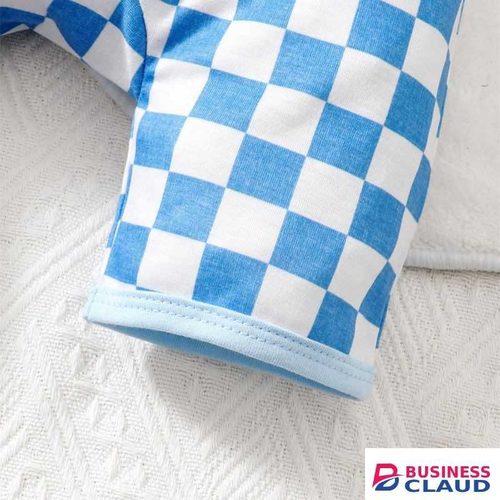 Catpapa Exclusive Perks for Loyal Customers!0-2 year old baby blue chevron onesie, ideal for parties, outdoor activities, comfortable and cool, easy to clean