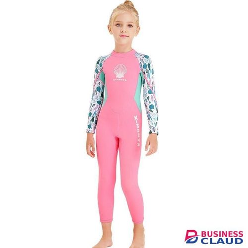 Shell Pattern Children Diving Suit One-piece Swimsuit Snorkeling Surfing Anti-jellyfish Clothing