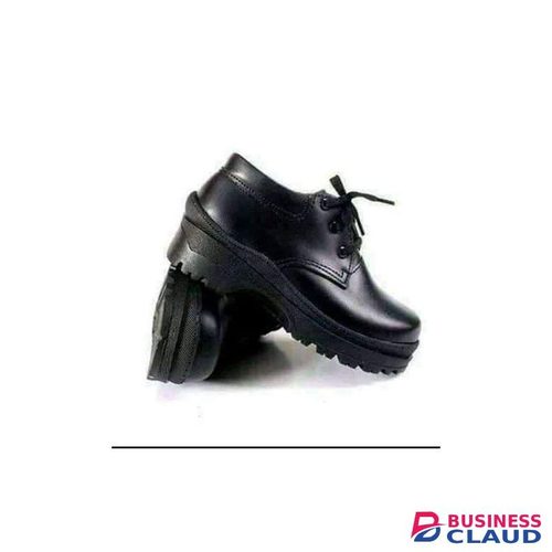 Genuine Leather Fashion Back To School Leather Black Official School Girls Shoes