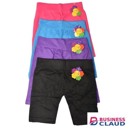 3 pcs quality stretchy cotton girls short bikers - 5 -10yrs