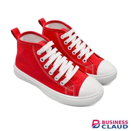 UMOJA Buggies Leslie Kids High-Cut Canvas Shoes - Red
