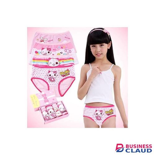 6 pack of little girls classy and soft panties-3- 6yrs