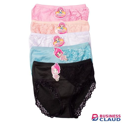 6 Pieces Girls Cotton Pant - Assorted Colors
