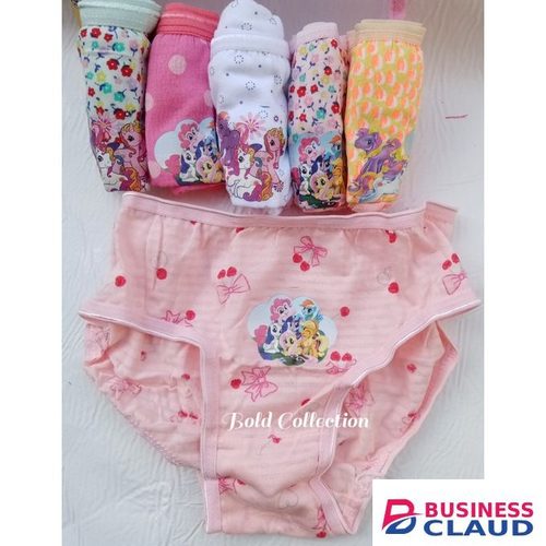 6PCs Princess Pure Cotton Disney Printed Girls Panties+Free Panty Bag