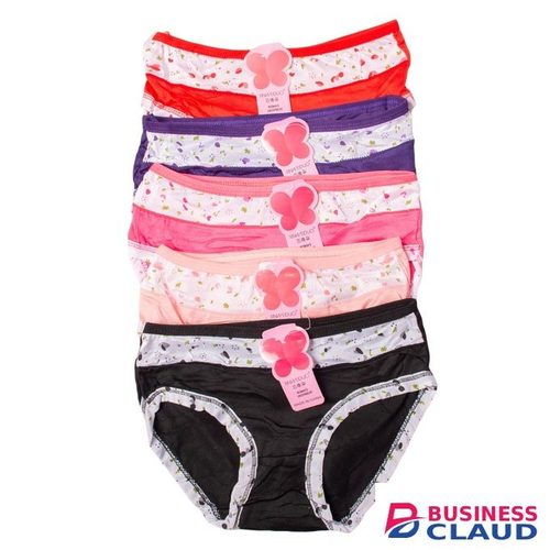 6 Pieces Girls Cotton Pants - Assorted Colors