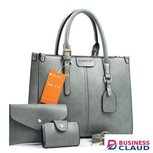 3 In 1 Quality Leather Ladies Handbag