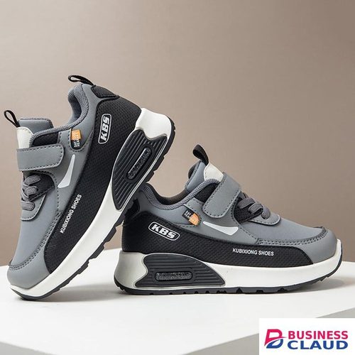 Kids grey elegant sneakers