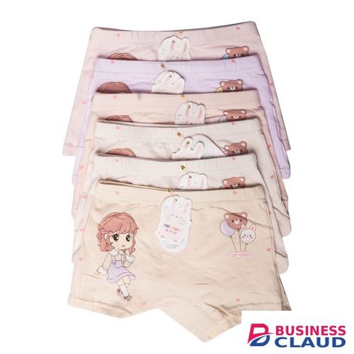 3 Pieces Girls Cotton Hotpants - Assorted Colors