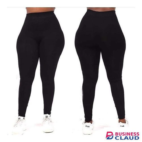 Black High Waist Plain Colored Tight SIZE 10 TO SIZE 18