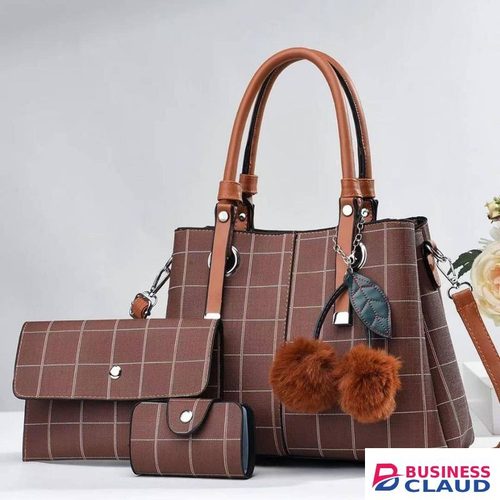 LATEST LUXURY 3 IN 1 SET OFFICIAL LADIES SHOULDER TOTE HANDBAG AND PURSES LARGE CAPACITY HANDBAG
